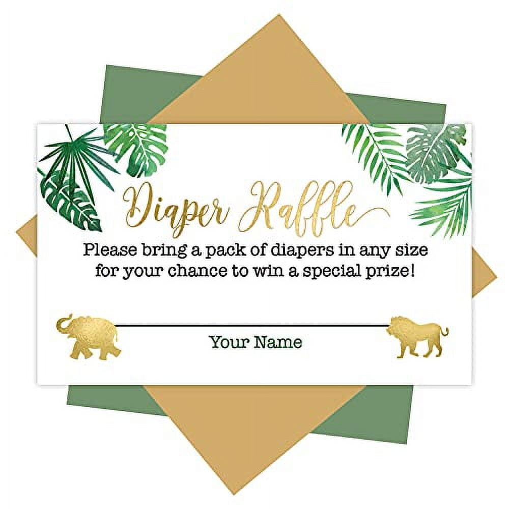 25 Baby Shower Diaper Raffle Tickets For Baby Shower Games To Play