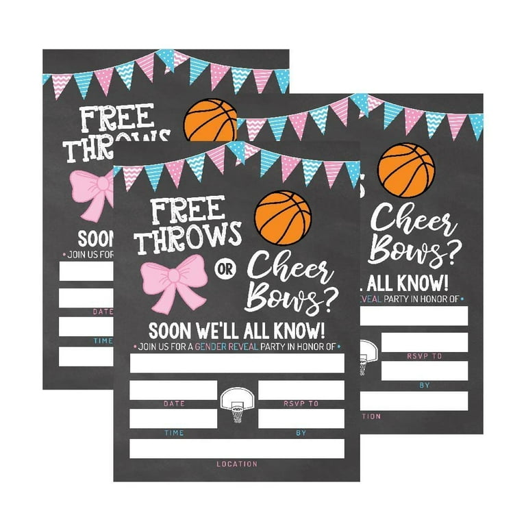 25-basketball-gender-reveal-baby-shower-party-invitation-cards-free-throws-or-cheer-bows-for-gender-neutral-unisex-invites-guess-if-it-s-a-boy-or-girl-sprinkle-fill-in-the-blank-printable for Free Printable Gender Reveal Cards 25 Basketball Gender Reveal Baby Shower Party Invitation Cards, Free Throws or Cheer Bows For Gender Neutral Unisex Invites Guess If It's a Boy or Girl Sprinkle Fill In The Blank Printable for Free Printable Gender Reveal Cards