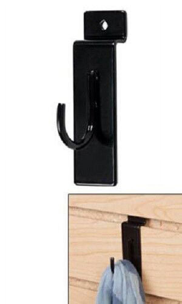 25 Black 1" Slatwall Metal Hooks Slat Wall Display Hook Slat Grid
