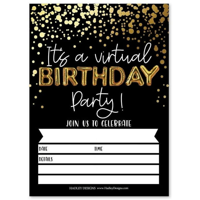 Birthday Invitation - Lets Celebrate