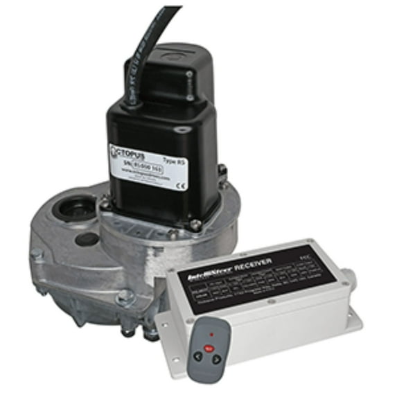 25" Black, Gray, and White Intellisteer Type R for Cable Steered Boats with Auxiliary Outboards