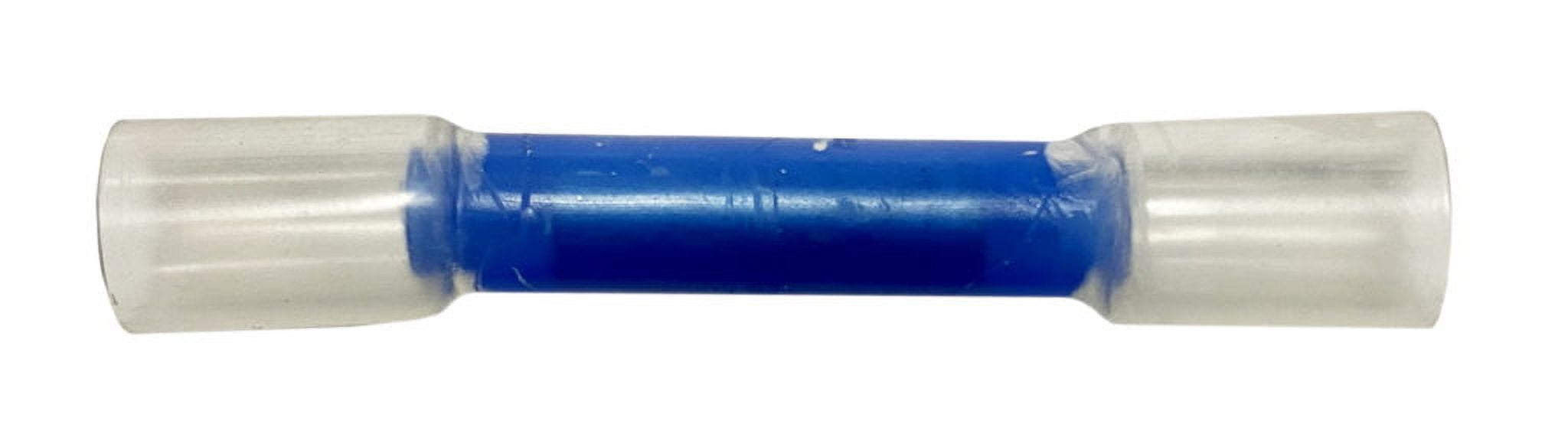 (25) Blue 16-14GA - SES Sealed Crimp Butt Connectors, KS5-14 Heat Shrink