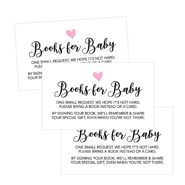 Baby shower cheap inserts