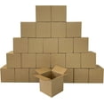 25 Boxes 14 x 14 x 14" Cube Cardboard Shipping Box Cartons