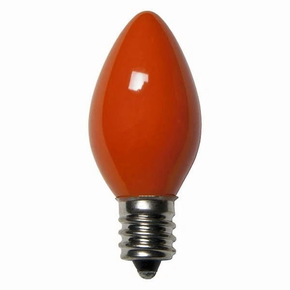 25 C7 Orange Ceramic Replacement Bulbs Christmas Party Holiday Wedding