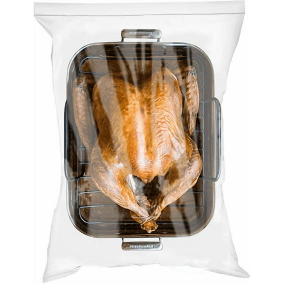 25 COUNT 4 Gallon Disposable Food Storage Freezer Bags - 4 MILL. EXTREME THICK BAGS Large Super Spacious Strong Clear Big Bags, Zipper, Heavy Duty Plastic For Clothing, Toys, Moving,( 18''x20'')