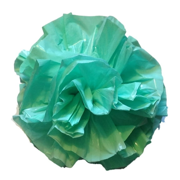 25 Car Limo wedding Decoration Plastic Pom Poms Flower 4" - mint green