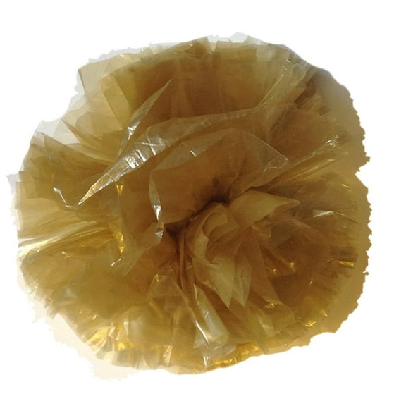 25 Car Limo wedding Decoration Plastic Pom Poms Flower 4" - non metallic gold