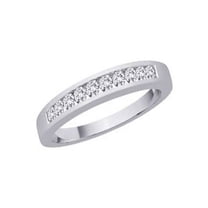 .25 Carat Women Diamond Wedding Band Ring on 10k White Gold