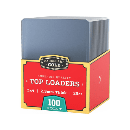 25 Cardboard Gold 2.5mm 100pt Pro Top-loaders Topload Thick Jersey Cards
