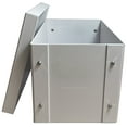 thumbnail image 1 of 25 CheckOutStore White 7" Vinyl Record 45 RPM Storage Box II, 1 of 3