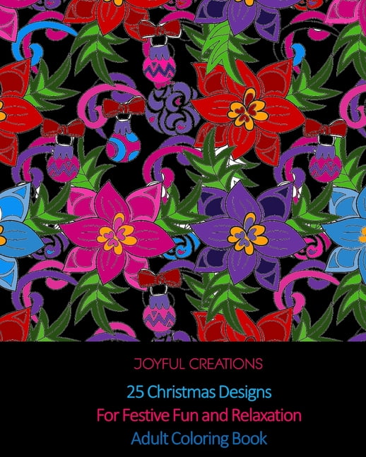 25 Christmas Designs For Festive Fun and Relaxation: Adult Coloring Book (US Edition), (Paperback)