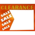 thumbnail image 1 of 25"Clearance" Signs- 7" x 5.5" -"Sale" Writable Paper Retail Store Price Signs Heavy Duty Cardstock Fluorescent Orange, 1 of 1