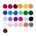 thumbnail image 1 of 25 Color Wool Felt Felting Fabric Craft Kit Starter Yarn Roving DIY Spinning Sewing Mold Needlework Accessories, 1 of 8