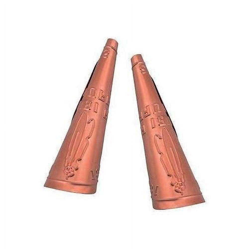 25 Copper Jingle Dress Cones Large (Adult) 2 1/2" Regalia POW Dance