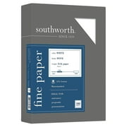 Southworth 24lb 25% Cotton Business Paper - For Laser, Inkjet Print - Letter - 8.50 X 11 - 24 Lb - Recycled - Wove - 500 / Box - White 404C