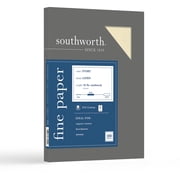 Southworth, SOUZ560CK, 25% Cotton Business Cover Stock, 100 / Box, Ivory