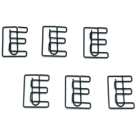 25 Count Black Letter E Shaped Paper Clips, Letter E Lover Cute Gifts, Office Supplies, Desk Organization
