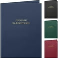 25 Count, Blue, Tax Return Pocket Folders, Gold Stamped, for Tax