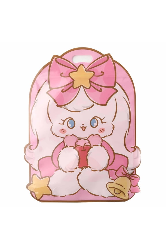 25 Count Cute Pink Bunny Rabbit Cartoon Reusable Zip Storage Bags