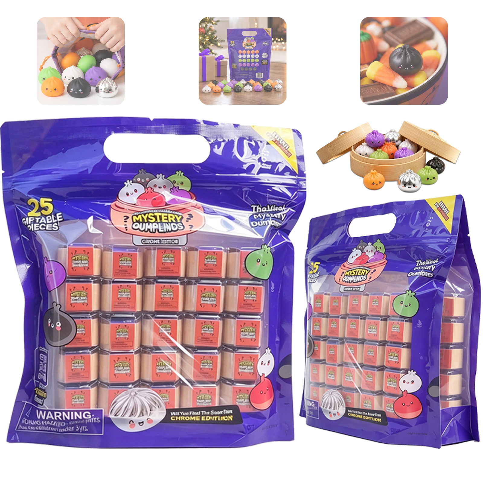 25 Count Extra Mini Dumplings 25 Mystery Dumplings Chrome Edition Extra 25 Count Extra Mini Dumplings 25 Mystery Dumplings Chrome Edition Extra