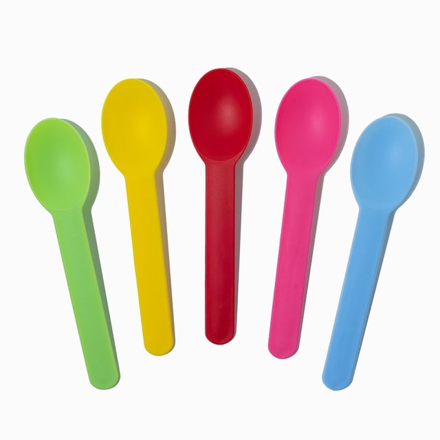 Small Spoons Color UNIQ Mixed Colors Heavy Duty Ice Cream Spoons - Small Quantity ...