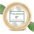 25 Count Round Palm Leaf Plates Compostable & Biodegradable