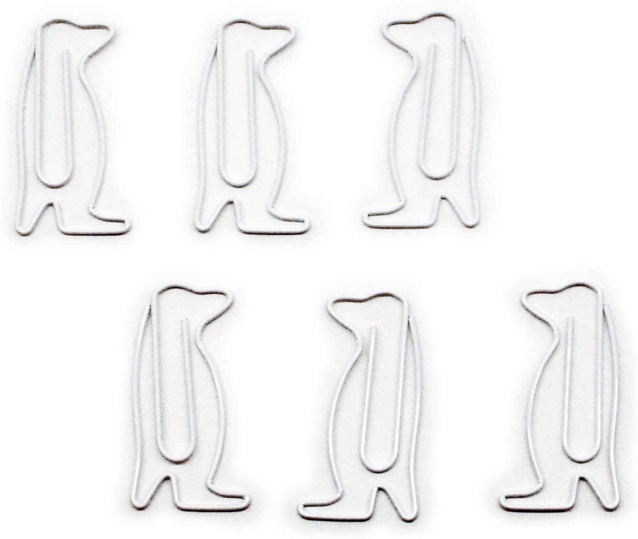 MECCANIXITY 2-Inch Coated Paper Clips - 30 Pack Large White Organizer Clips For Office & Crafts