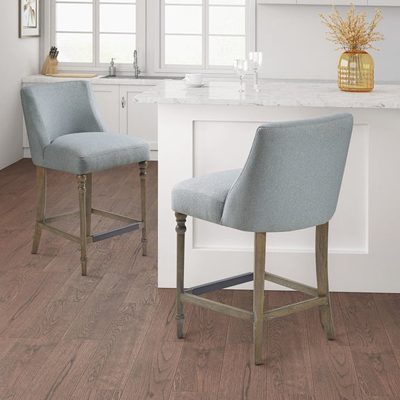 25" Counter Stool with Solid Wood Legs / Add Sophistication to Dining Area