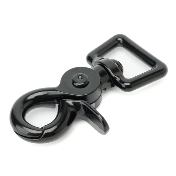 25 - Country Brook Design® 3/4 inch Black Powder Coated Trigger Swivel Snap Hooks