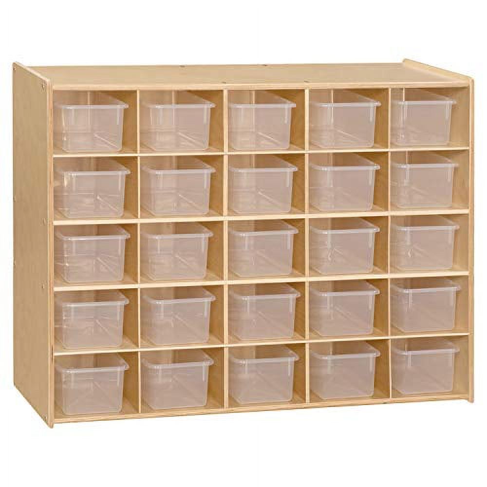 25 Cubbies Tray Kids Toy Storage Organizer, 100 Birch Plywood