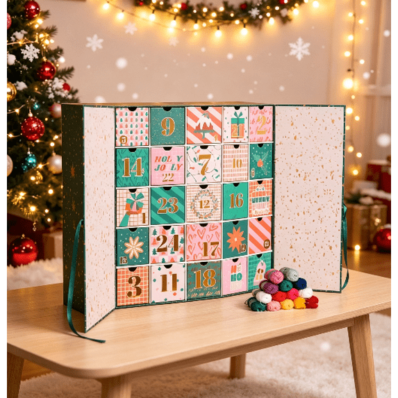 25 Days of Crochet Magic – Advent Calendar 2026 with Yarn, Tools ...