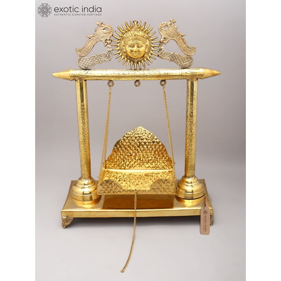 25" Designer Brass Swing for Placing Deity Statue