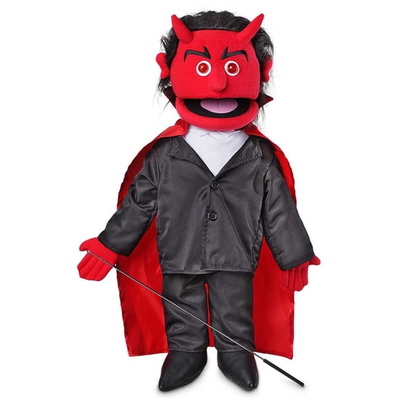 25" Devil w/ Light-Up Eyes, Full Body, Ventriloquist Style Puppet