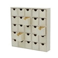 Boxb Storage Creative Hobbies 25 Drawer Wooden Advent Calendar, 11x11