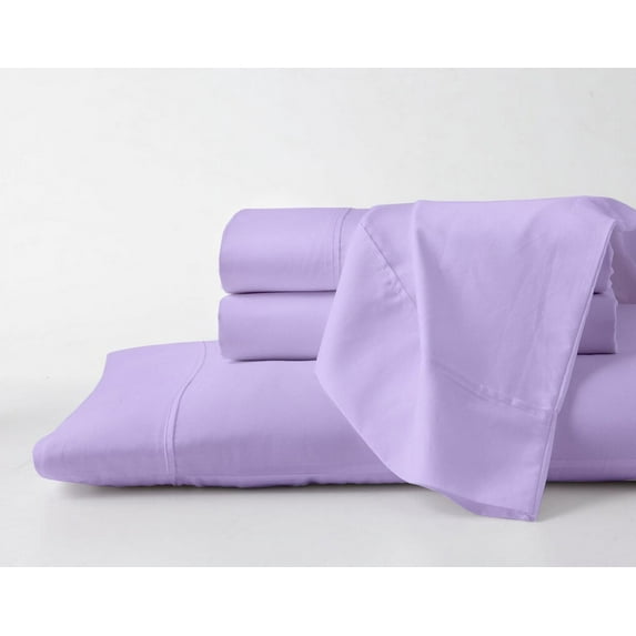 25" EXTRA DEEP POCKETS- Pure Egyptian Twin Size Cotton Bed Sheets Set 1000 Thread Count Bedding – Twin Size Bed Twin Sheets - Lilac