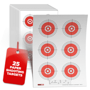 25 EZ2C Targets Style 24 Long Range Shooting Paper Targets 100 yd Bullseye Target USA MADE 11"x17"