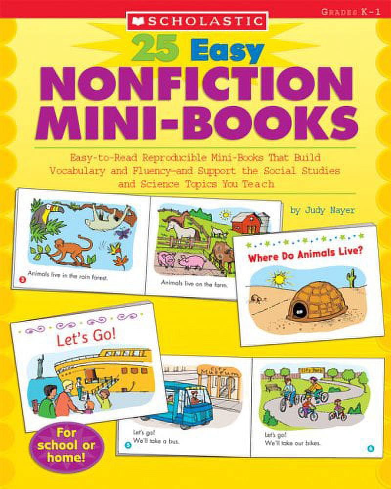 Pre-Owned 25 Easy Nonfiction Mini-Books: Easy-to-Read Reproducible Mini ...