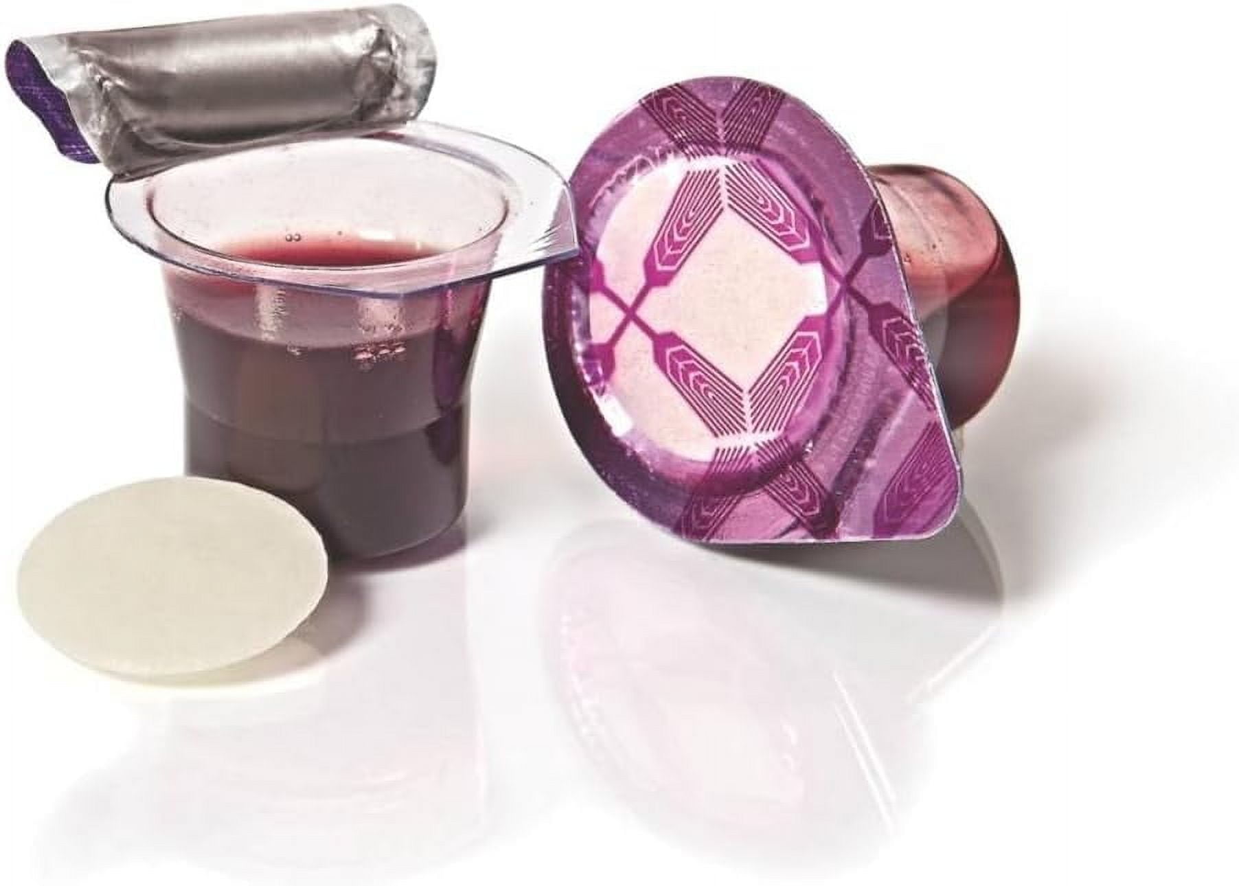 Prefilled Communion Cups And Wafer Set For Holy Eucharist Celebration In Hospitals, Summer Camps & More, Box Of 500, Made With Concord Grape Juice...