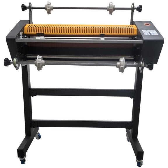 25" Electric Double-sided Laminator Cold and Heat Laminating Machine with Stand 110V