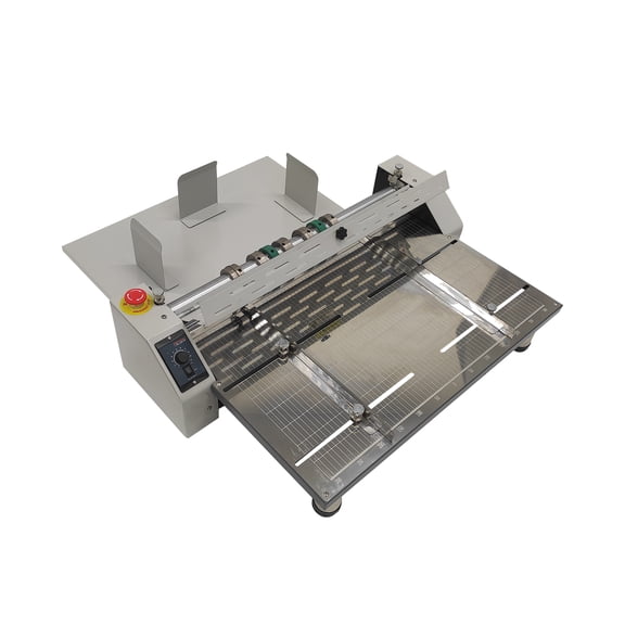 25" Electric Paper Creasing Machine Portable Indentation Device for Printing Shop Office Card