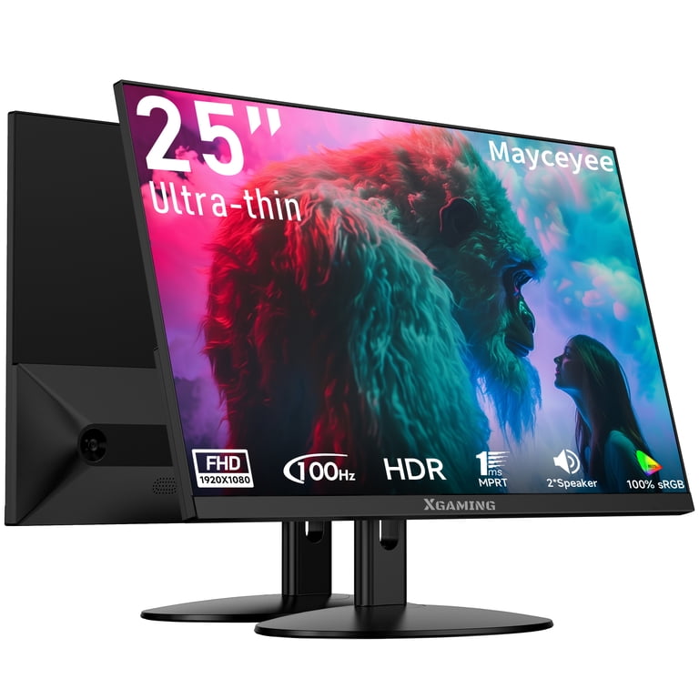 Krocisen 25" FHD 100Hz Monitor for Gaming and Office,Computer 