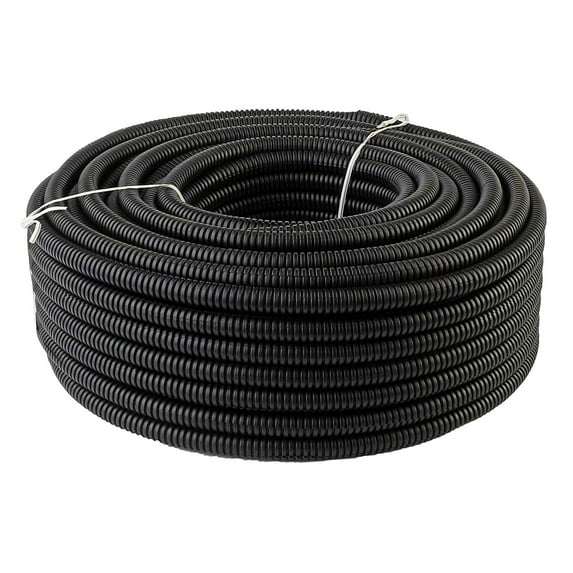 25 FT 3/8" 9mm Split Wire Loom Polyethylene Tubing Marine Conduit LOT