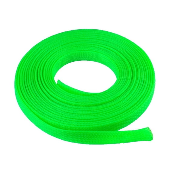 25 FT. 5/8" Green Expandable Wire Cable Sleeving Sheathing Braided Loom Tubing