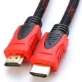 thumbnail image 1 of 25 FT HDMI Certified Gold Plated Braided Nylon Cable Cord 1080P for HD BLURAY PS3 XBOX PC HDTV, 1 of 3