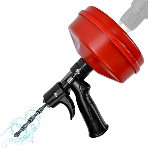 25 FT Plus Double Mode Drain Snake Tools, Drain Auger for Sink and Drain Unblocking, Plumbing Snake for Kitchen, Bathrom and Shower Sink, Snake for Real DYIs