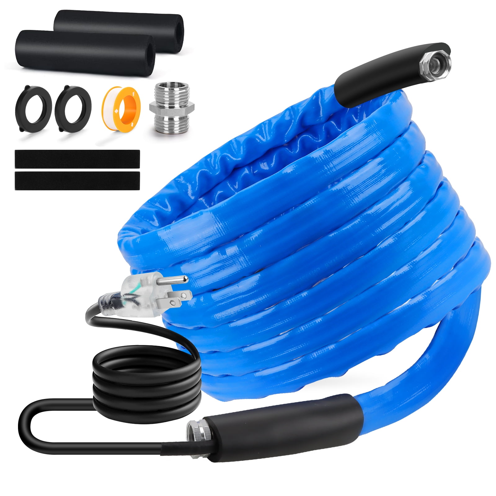 Lafati 25FT Heated Water Hose for RV, -40Antifreeze Heated Drinking Garden Water Hose, Electrically Heated Garden Hoses, Rv Accessories, Rv Water Hose (25FT)