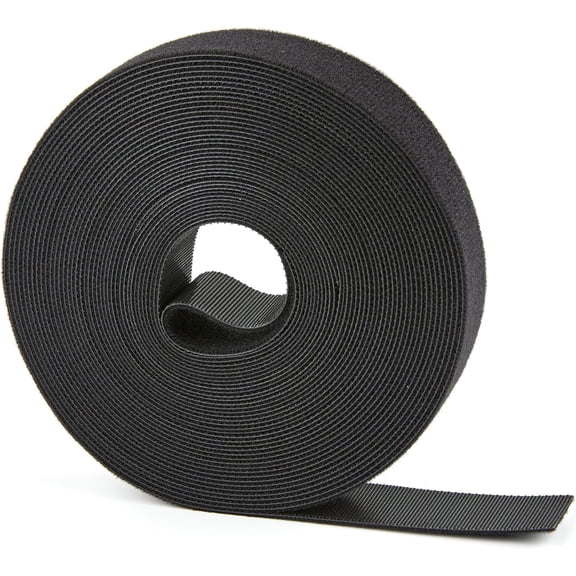 25 FT x 3/4 inch Hook and Loop Roll, Reusable Fastening Cable Ties, Multi-Purpose Management Wire Ties Straps for Organizing Home, Office Data Centers