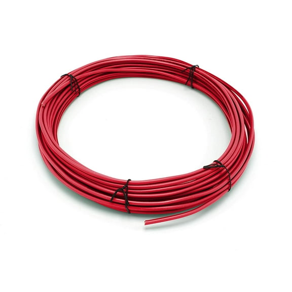 25 Feet (7.5 Meter) - Insulated Solid Copper THHN / THWN Wire - 12 AWG, Wire is Made in the USA, Residential, Commerical, Industrial, Grounding, Electrical rated for 600 Volts - In Red
