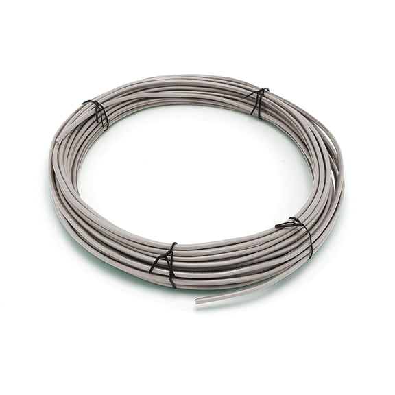 25 Feet (7.5 Meter) - Insulated Solid Copper THHN / THWN Wire - 12 AWG, Wire is Made in the USA, Residential, Commerical, Industrial, Grounding, Electrical rated for 600 Volts - In Grey